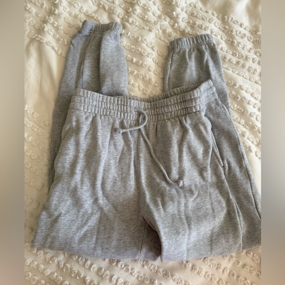 TNA Gray Sweatpants Relaxed Fit Cotton Blend